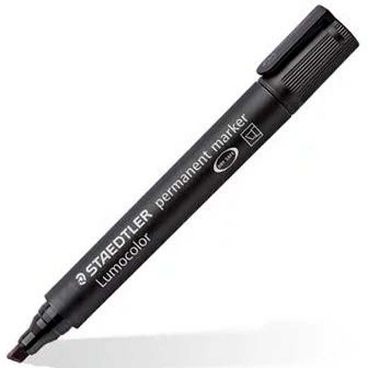 Permanenttimarkkeri Staedtler Lumocolor 350 Musta (10 osaa)